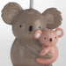 Calypso Lamp Pink/Gray Koala Nursery Lamp with Shade & Bulb