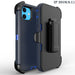 Drop Proof Silicone Belt Clip Holster Phone Case Cover for Apple Iphone 11 (Blue)
