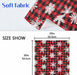 Wusikd Snowflakes Buffalo Plaid Cloth Napkins Set of 6 Winter Christmas Dinner Napkins Solid Washable Reusable Polyester Table Napkins Oversized 20"X20" with Hemmed Edges for Home Weeding Decoration