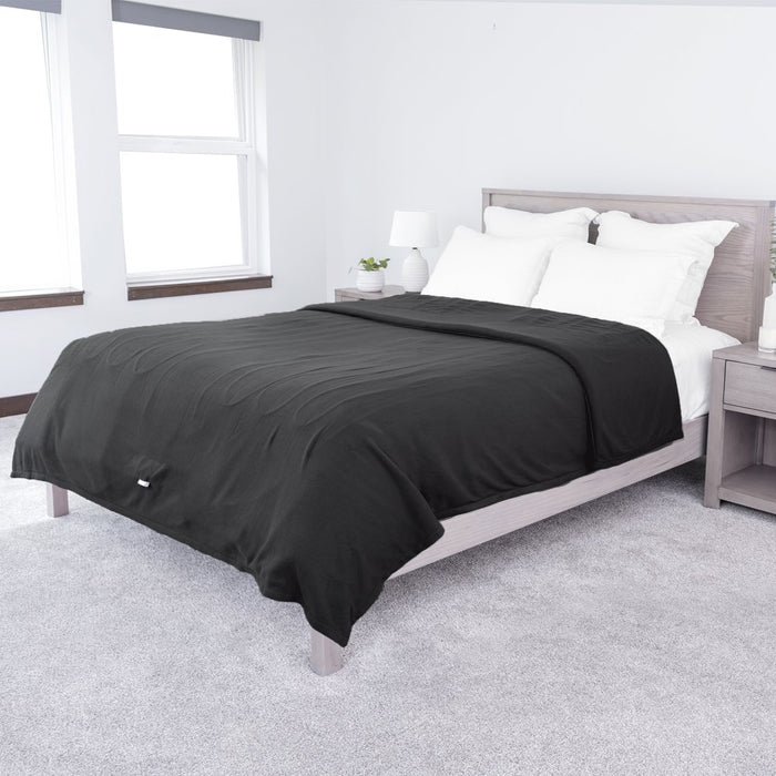Sunbeam Heated Electric Blanket, Bedding, Twin, Fleece, Ultimate Grey