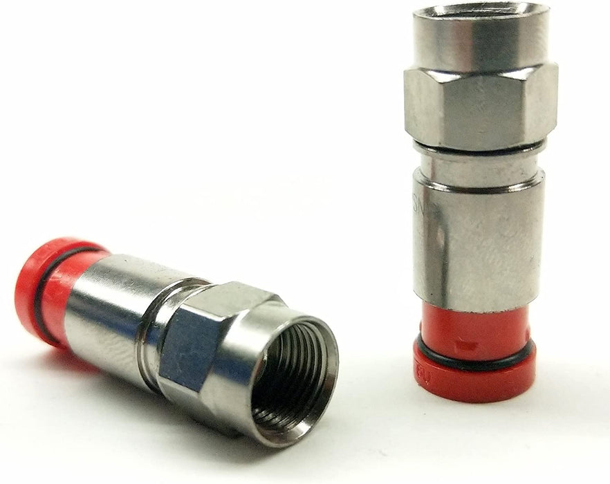 5 Pieces PPC RG11 White Weather Boot Signaltight Aqua Tight Universal Compression Connector Nitin-Plated Brass Construction Coaxial Fitting EX11N716WSPLUS 21Mm Stroke Length