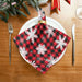 Wusikd Snowflakes Buffalo Plaid Cloth Napkins Set of 6 Winter Christmas Dinner Napkins Solid Washable Reusable Polyester Table Napkins Oversized 20"X20" with Hemmed Edges for Home Weeding Decoration