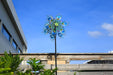 Peacock Wind Spinner, 48Inch Double Wind Sculpture, Kinetic Wind Spinners Outdoor Metal Stake Yard Spinners, Garden Wind Catcher Wind Mills, Wind Spinners for Yard and Garden