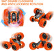 Remote Control Car, 2.4Ghz Electric Race Stunt Car, Double Sided 360° Rolling Rotating Rotation, LED Headlights RC 4WD High Speed off Road Gift for 3 4 5 6 7 8-12 Year Old Boy Toys (Orange)