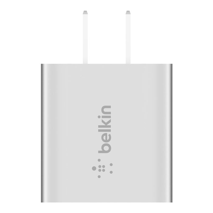 BOOSTCHARGE 20W USB Wall Charger, USB-C Power Delivery, Silver