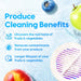 - Fruit and Vegetable Washing Machine, 1-Year Warranty, Fruit Cleaner Device That Cleans Fresh Produce in Water, Waterproof Fruit and Vegetable Cleaner, Fruit and Veggie Purifier
