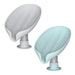 4 Piece Soap Dish Holder Self Draining Soap Holder Leaf Shape Bar Soap Holder Soap Saver with Suction Cup for Shower Bathroom Tub Kitchen Sink Plastic Tray Holder