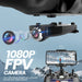 HS110D FPV RC Drone with 1080P HD Camera Live Video 120°Wide-Angle Wifi Quadcopter with Gravity Sensor, Voice & Gesture Control, Altitude Hold, Headless Mode, 3D Flip RTF 2 Batteries