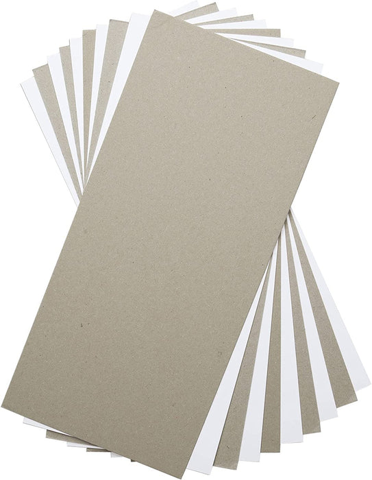 Sizzix Surfacez , Mixed Media Board, 10 Pack, Multi Colour, White and Gray