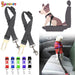 2 Pack Adjustable Pet Dog Cat Car Seat Belt Strap Safety Leads Seatbelt Harness for All Vehicle (Gray)
