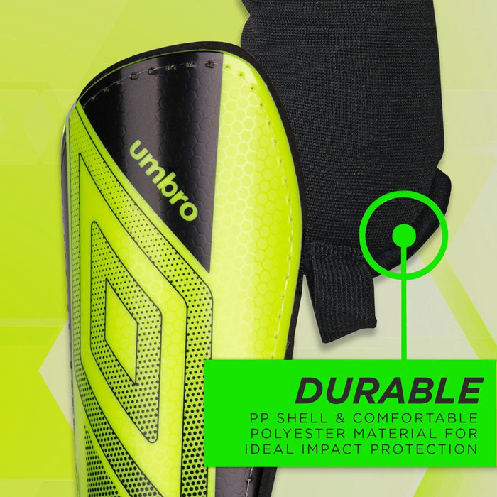 Umbro Ceramica Peewee Stirrup Soccer Shin Guards for Kids, Green