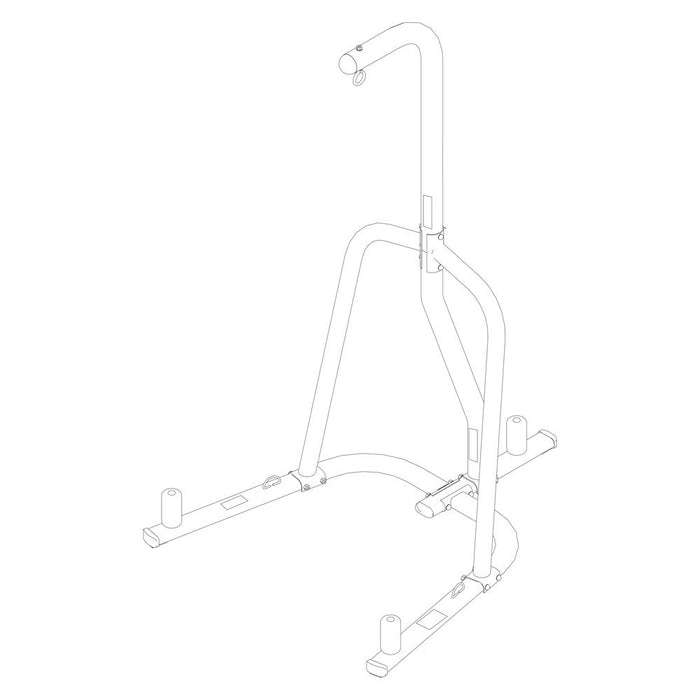 Single-Station Heavy Bag Stand, Black