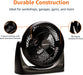 3 Speed Small Room Air Circulator Fan, 11-Inch