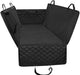 Honest Luxury Quilted Dog Car Seat Covers with Side Flap Pet Backseat Cover for Cars, Trucks, and Suv'S - Waterproof & Nonslip Diamond Pattern Dog Seat Cover Black Large (57''Wx60''L)