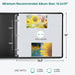Photo Album Refill Pages 12X12 - (4X6 Landscape, 25 Pack) Holds 300 4X6" Photos, 4X6 Photo Sleeves for 3 Ring Binder, D-Ring Scrapbook Album 12X12, Archival Quality Page Protectors 12X12