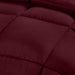 Comforter Duvet Insert - Quilted Comforter with Corner Tabs - Box Stitched down Alternative Comforter (King, Burgundy/Red)