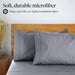 6 PC Sheet Set Bamboo Sheets Deep Pockets 18" Eco Friendly Wrinkle Free Sheets Machine Washable Hotel Bedding Silky Soft - Light Grey Queen