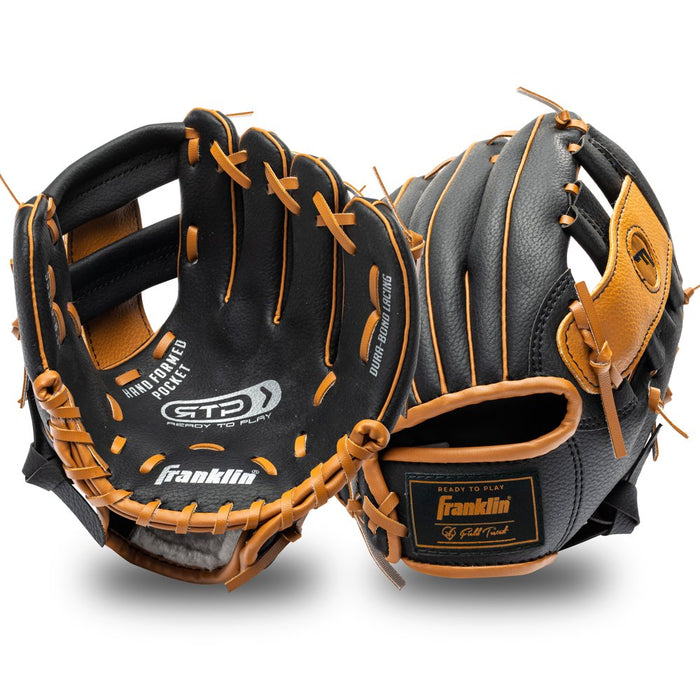 8.5 In. Performance Tee Ball Glove, Black/Tan, Right Hand Throw