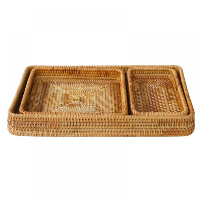 Storage Basket Rattan Multifunctional Hand-Woven Kitchen Supplies