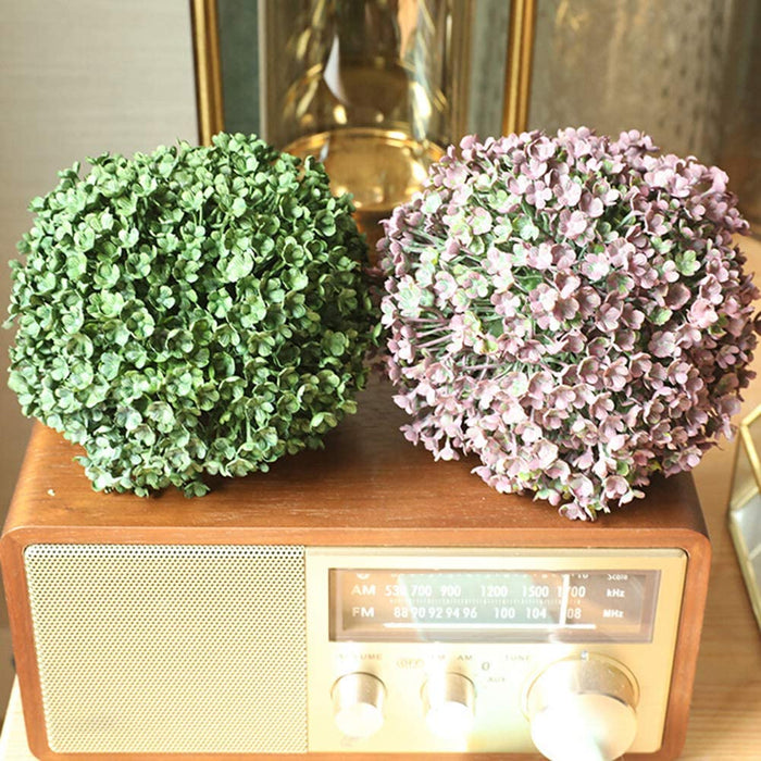 4.72 Inch Artificial Greenery Topiary Balls Wedding Party Decor Home Garden Decor Dark Purple