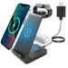 Fast Wireless Charger Station, 23W Qi Certified Wireless Charging Stand for Iphone 14/13/13 Pro/ 12/12 Pro/11/Xs Max/Xr/X/Galaxy S21 S20 S10, Airpods 3/2/Pro, Iwatch Series