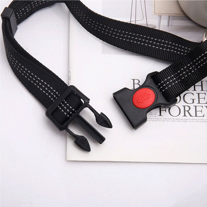 Adjustable Pet Dog Seat Belt Harness, Dog Cat Seat Belt Leash Safety Leads Harness, Vehicle Car Seatbelt Harness for Pets with Elastic Nylon Bungee Buffer for Shock Attenuation
