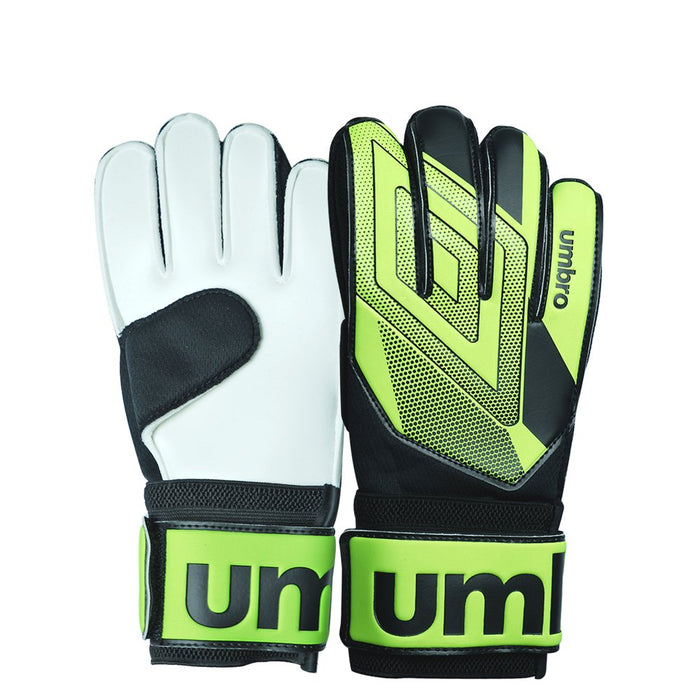 Umbro Junior Soccer Goalie Gloves, Green, 1 Pair, for Soccer Training, Medium Size, for Junior