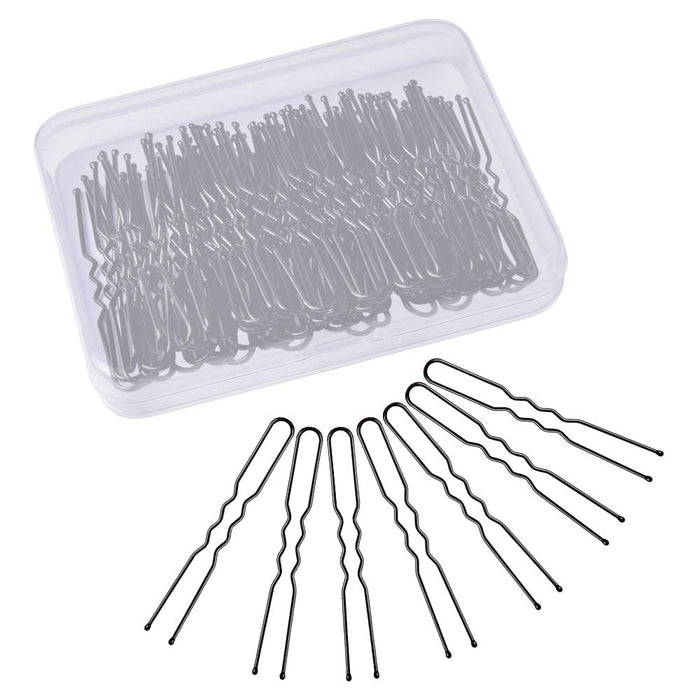 U Shaped Hair Pins,  2.4 Inch Hair Pins for Buns Ballet Bun Hair Pins for Women with Storage Box