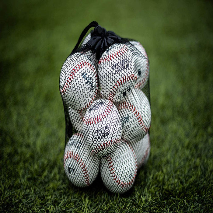 8U Official League OLB3 Practice Youth Baseballs in Mesh Bag, 12 Pieces