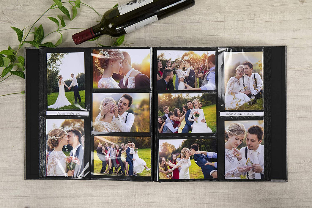 Photo Album for 4X6 600 Photos Linen Cover Extra Large Capacity Photo Book for Family Wedding Anniversary Baby (Beige, 600 Pockets)