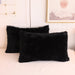 3 Pieces Furry Plush Duvet Cover Set, Black Faux Fur Comforter Cover Set, Luxury Soft Velvet Fuzzy Fluffy Bedding Set, Shaggy Duvet Cover with 2 Pillow Covers, Zipper Closure, Queen Size, Black