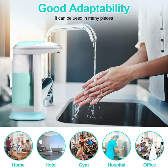 Automatic Soap Dispenser,Touchless Infrared Motion Touch Free Sensor Auto Soap Dispenser with Waterproof Base Suitable for Bathroom Kitchen Office Washroom Restaurants