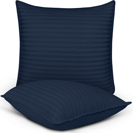 Bed Pillows for Sleeping European Size (Navy), Set of 2, Cooling Hotel Quality, for Back, Stomach or Side Sleepers