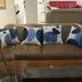 Navy Blue Throw Pillows for Couch Set of 4 Boho Decorative Pillow Covers White Modern Abstract Geometric Cushion Cover for Bed Bedroom Sofa Velvet Pillowcase 18X18 Inch Aesthetic Minimalist Home Décor