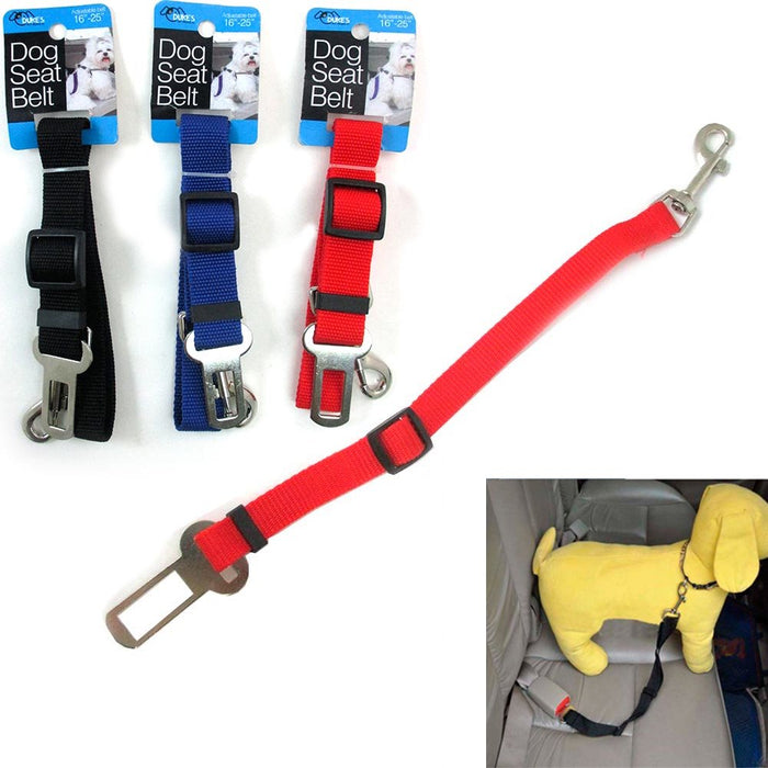 Qnp Rrg Pet Safety Car Seatbelt for Cats and Dogs, Adjustable, Harness Lead, 2 Pack