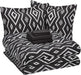 7-Piece Lightweight Microfiber Bed-In-A-Bag Comforter Bedding Set - Full/Queen, Black Aztec