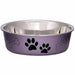 Bella Medium Bowl, Grape Metallic for Dogs