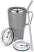40Oz Insulated Tumbler with Handle,Stainless Steel Vacuum Mug with Lid and Straw,Maintains Cold and Heat for Hours,Sweat Proof/Leak Proof/Dishwasher Safe,Car Holder Cups-Green&Pink