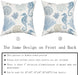 Nautical Coastal Pillow Covers 18X18 Set of 2 Coral Seashell Starfish Seahorse Beach Decorative Throw Pillows Summer Ocean Pillowcase Cotton Square Cushion Cover Decor for Home Couch Bed Soft