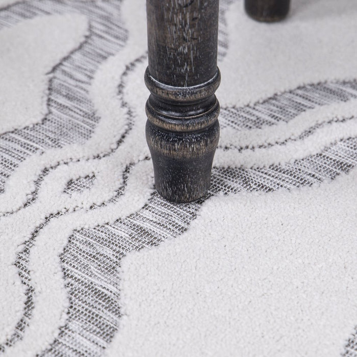 My Texas House Cotton Blossom, Country/Cottage, Geometric, Woven Area Rug, 5'2" X 7'6"