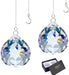 Suncatcher Crystals Ball Prism Window Rainbow Maker with Chain for Easy Hanging 40Mm 2 Pack