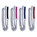 Pet Champion 5' Nylon & Steel Chain Dog Leash, Silver, M/L
