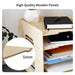 7 Tier Wood Office Paper Organizer for Desk Desktop File Holder Desk Letter Tray & A4 Paper Holder Document Storage