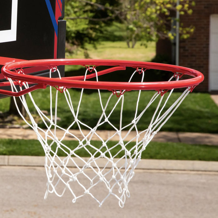 NBA Official 44 In. Portable Basketball System Hoop with Polyethylene Backboard