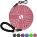 Heavy Duty Dog Leash, 30FT Reflective Dog Leash with Swivel Lockable Hook and Comfortable Padded Handle, Puppy Leash for Walking, Hunting, Camping, Backyard for Small Medium and Large Dogs