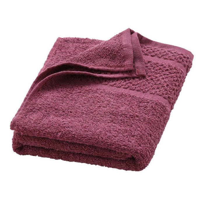 Mainstays Value 10-Piece Cotton Towel Set with Upgraded Softness & Durability, Raspberry