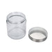 Mainstays Glass Storage Canisters with Stainless Steel Lids, 4 Piece Set