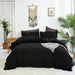 Black Comforter Set Full Black Ruffle Bedding Comforter Sets Full Men Boys Women Comforter All Black Bedding Ruffle Comforter Farmhouse Comforter Shabby Chic Bedding