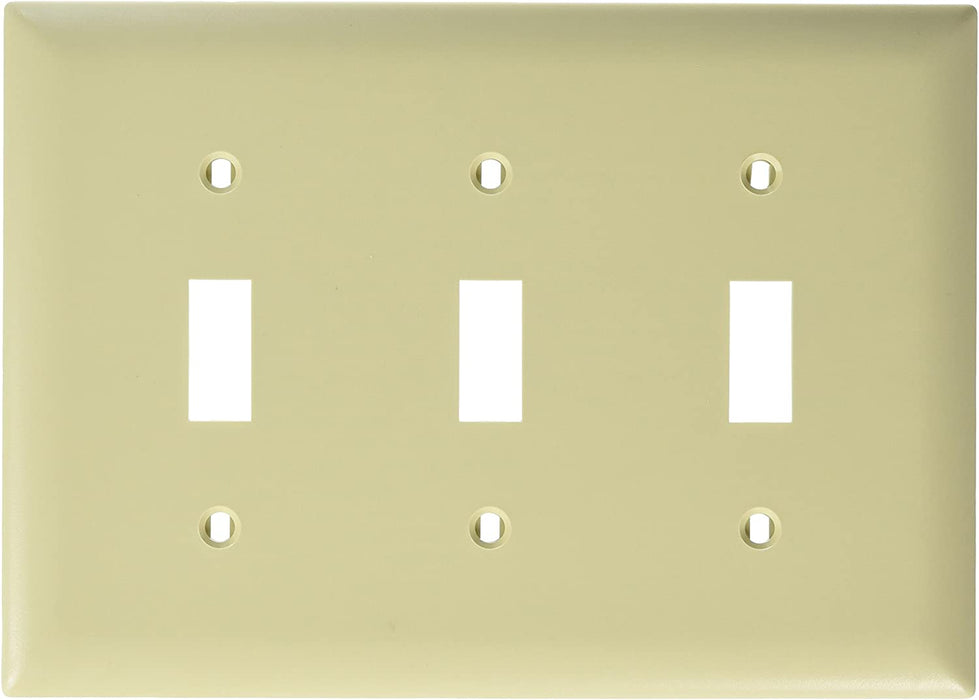 Legrand - Pass & Seymour TP2 TP1WCP10 Toggle Switch Wall Plates, 2-Gang, Brown