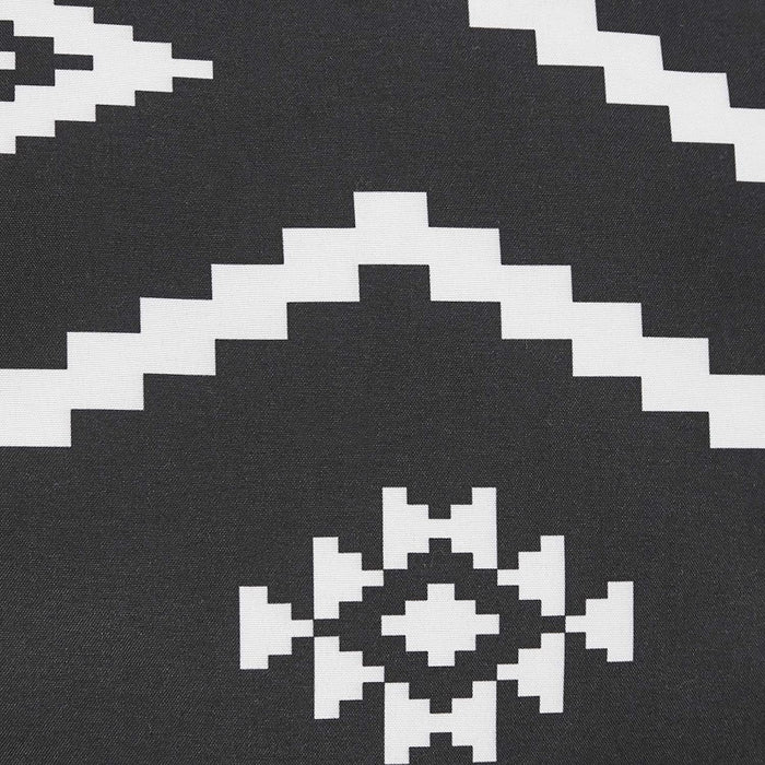 7-Piece Lightweight Microfiber Bed-In-A-Bag Comforter Bedding Set - Full/Queen, Black Aztec